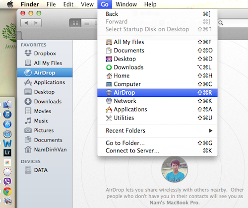 AirDrop, tính năng chia sẻ không dây giữa các máy tính Mac