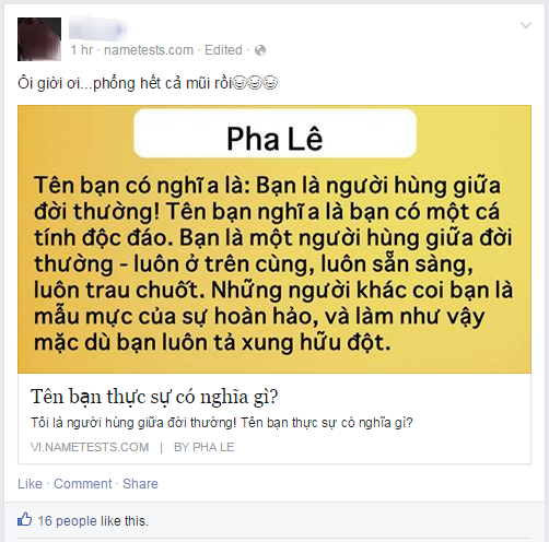 Cư dân mạng thích thú với 